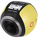 Andoer 360 Degree Wifi 2448P 30FPS 16M Fisheye Film Source Panorama Camera for Virtual Glasses VR Action Sports Outdoor Activities Camera Camcorder Car DVR