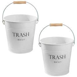 mDesign Cubo de metal estilo vintage 12,5 Litros Muy decorativo e