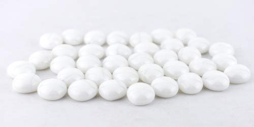 Pebbles - White Opal - 96 Coe - 1/2 Pound Bag