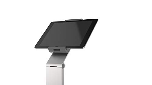 Durable Floor Stand Tablet Holder, Silver/Charcoal