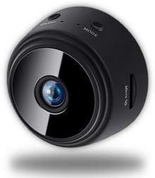 fgdahassa Wireless Mini Camera Wifi - Home Security HD 1080P Micro DVR - Night Vision Remote (camera with 32G TF card) (Black, A9)