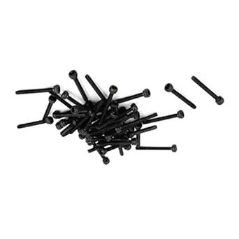 MACHSWON M1.6x14mm Hex Socket Head Cap Screws Bolts Full Thread 12.9 Grade Alloy Steel Black Oxide Finish Allen Socket Drive Machine Screws 50Pcs