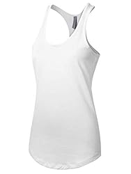 Womens Active Racerback Tank Top Soft Casual