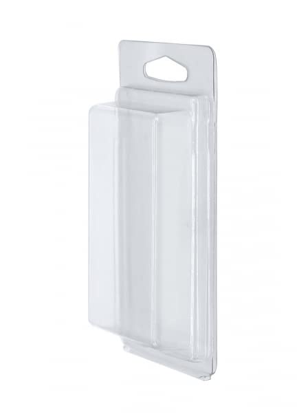 DOJA Industrial | Small self-closing blisters | PACK 100 | Interior 99x61x15 mm | Exterior 137x75x25 | 15 mm pr | Plastic packaging, transparent blister