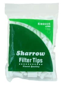 SHARROW FILTER TIPS FULL BOX OF 16 PACKETS - KING SIZE Diameter - 7.13 mm Length - 20mm (3200)