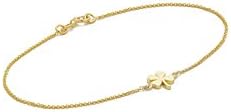 Jennifer Meyer Jewelry 18k Gold Mini Clover Bracelet