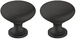 Amerock | Cabinet Knob | Matte Black | 1-1/4 inch