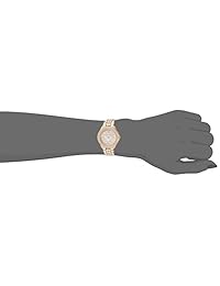 Anne Klein aleación de metal y de cuarzo para mujer vestido reloj, color: dorado rosa (Modelo: AK   1462rmrg)