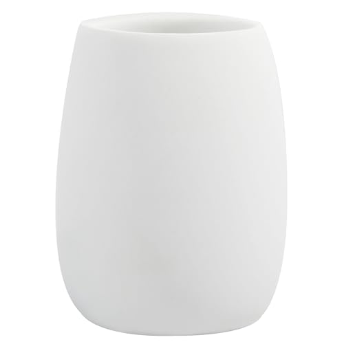 Spirella Toothbrush Holder Polyresin Sven 10.5 x 8 cm White Wood