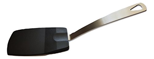 Norpro 18/10 Stainless Steel & Heat-Resistant Flexible Nylon Mini Spatula (1-pack, Black)