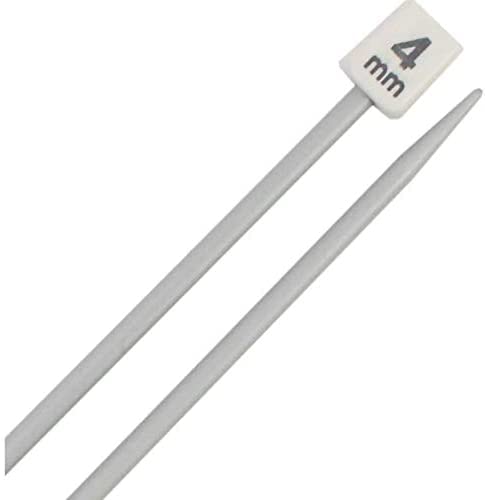 BiR Kraft 2 x 35cm Long Plastic Knitting Needles Single Pointed Needles | 4 mm 35cm Long