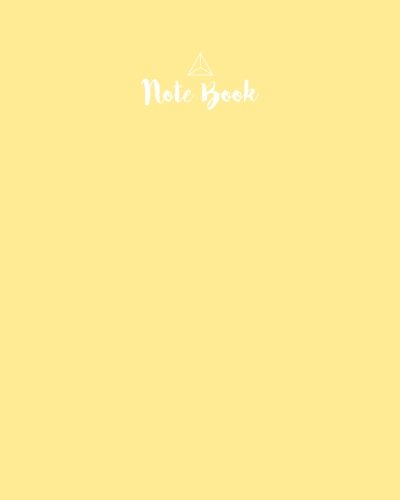 Note Book: 8 x 10 Inches 130 Pages, College-Ruled Composition Notebook (for School / Kids / Teacher / Office / Student / Journaling / sketchbook ), Matte Pastel Color Paperback
