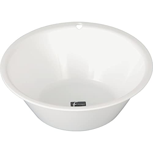 新輝合成 トンボ フロート 湯桶 Ag 抗菌 吊れる フック穴付 2.9L ホワイト 幅27.4×奥行27.9×高さ9.5cm N25 日本製