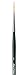 da Vinci Nova Series 1270 Lettering/Liner Brush, Lettering/Liner Medium Pointed Synthetic, Size 1 (1270-01)