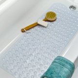 Extra Long Vinyl Bath Mat - Clear