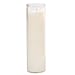CLASSIC WHITE CANDLES IN GLASS, Set of 3, 8-INCHES TALL