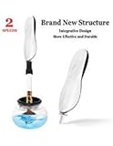 MAKUSHER Electric Makeup Brush Cleaner with Integrative Spinner and Strong Motors -  Professional Dryer Machine Cleans and Dries All Make Up Brushes in Seconds with 2 Speeds - White