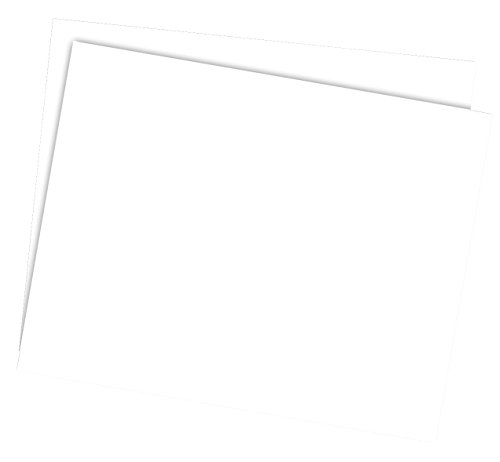 School Smart Poster Board - 11 x 14 inch - Pack of 25 - White
