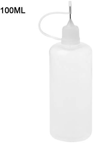 JERKKY 100ml Empty Plastic Squeeze Liquid Dropper Bottle With Metal Needle for Vape Electronic Cigarette