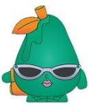 2014 SHOPKINS FIGURES - POSH PEAR #007 SEASON 1