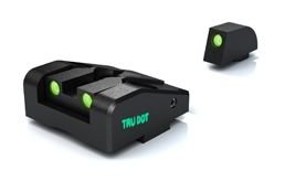 MEPRO Tru-Dot Adjustable Night tritium Sights Compatible with Springfield XD Green tritium dots Glow on Sight self Illuminated Meprolight Fixed Metal Sights
