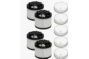 LVAC-200 Filter Replacement Kit for Levoit LVAC-200 Cordless Stick Vacuum Cleaner (Model LSV-V201-WUS), 4 HEPA Post-Motor & 8