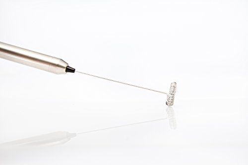 TEAMI ELECTRIC MILK FROTHER Handheld - Our Best Whisk for Coconut, Almond, and other Nut Milks, Coffee, Cappuccino, Espresso, Latte - Powerful & Durable - Stainless Steel, Portable, & Battery Operated