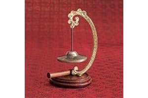 NOVICA Artisan Handmade Brass Bronze Chime Tibetan of Compassion Brass Bronze Wood India Musical Instruments Percussion East West Bohemian NAT Geo D�cor 'Chime of Compassion'