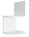 kieragrace Priva Corner Wall Shelf - Set of 2, White, 7.75