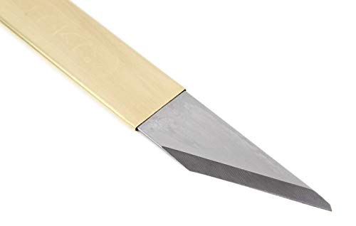 Tikusan Japanese Brass Knife (Kiridashi) for Right Hand 1Set - Thumbnail 2
