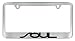 KIA SOUL Chrome License Plate Frame with 2 free caps