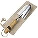 Manchester Mercantile Traditional English Garden Hand Trowel Gardening Tool with Burlap Gift Bag Featuring Strong Ash Wood Handle & Full Size Stainless Steel Digging Blade