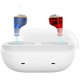 True Hearing Aids for Seniors Not Amplifier- Noise Cancelling, Rechargeable & Invisible with Magnetic Charging Box