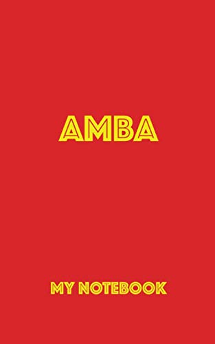 AMBA My Notebook: Blank Lined Notebook