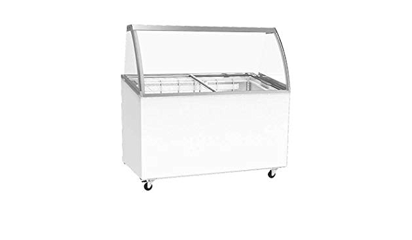 Vitrina móvil para helado, mostrador, puerta corredera de ...