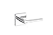 Kwikset 91540-024 Lisbon Door Handle Lever with Modern Contemporary Slim Square Design for Home Hallway or Closet Passage in Polished Chrome, 4.23