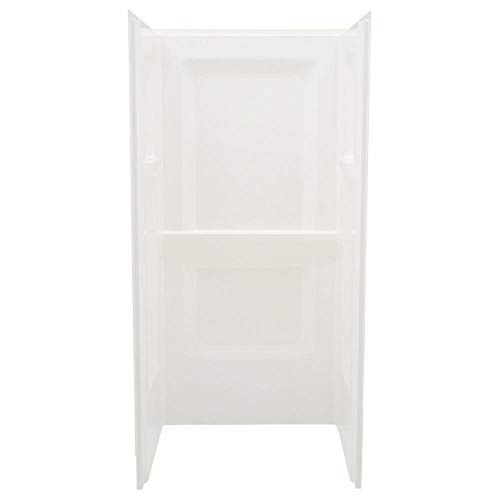 Mustee 736WHT Durawall Shower Wall Surround Side and Back Panels, White