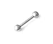 316L Surgical Steel Straight Barbell 12g 7/8