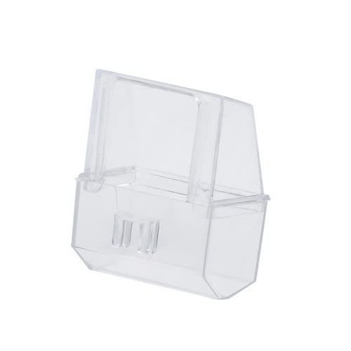 Bird Cage Feeder - 2 Units - Includes Hostel for Your Pet - Made of Strong and Durable Plastic - Easy to Install and Clean - Wire