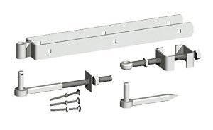 Gatemate Field Gate Adjustable Double Strap Hinge Set - 600mm - Galvanised