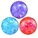 LIGHTS UP! Water-Filled Bouncy Balls which spark light when they bounce! Frozen-Inspired Colors (3-Pack 1 of each color)