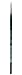 da Vinci Nova Series 1570 Watercolor Brush, Round Synthetic, Size 000 (1570-3/0)