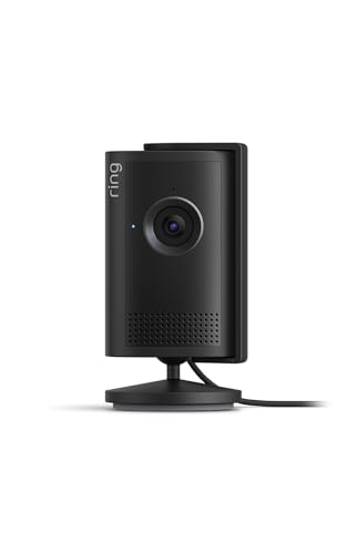 Ring Caméra intérieure Plus (Indoor Camera Plus, nouvelle génération) | Caméra de surveillance secteur, Retinal 2K, zoom 4x, cache d'objectif manuel | Essai gratuit de 30 jours d'abonnement Ring