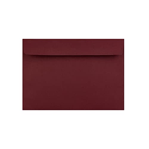 C5 Coloured Envelopes for A5 Greeting Cards Wedding Invitations & Crafts (162x229mm) Pack of 60 (Burgundy Red Peel & Seal)