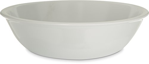 Carlisle 593302 Epicure Melamine Round Bowl, 32 Oz., White (Set of 24)