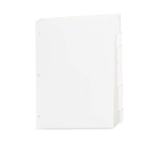 Blue Summit Supplies 3 Ring Binder Dividers with Reinforced Edge, 1/8