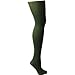 Foot Traffic Solid Opaque Thigh High (Olive)