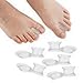 Povihome 10 Pack Gel Bunion Corrector and Toe Spacers Separators and Straightener Orthotics (4/10''Thick) for Sports Activities, for Men and Women Overlapping Toes, Bunion Pain Relief - Small Size