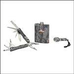 Stansport Gift Set with Flashlight, Multi-Tool and Flask