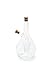 Fox Run Grape Motif Oil and Vinegar Cruet Dispenser Bottle, Clear Borosilicate Glass, Grapes